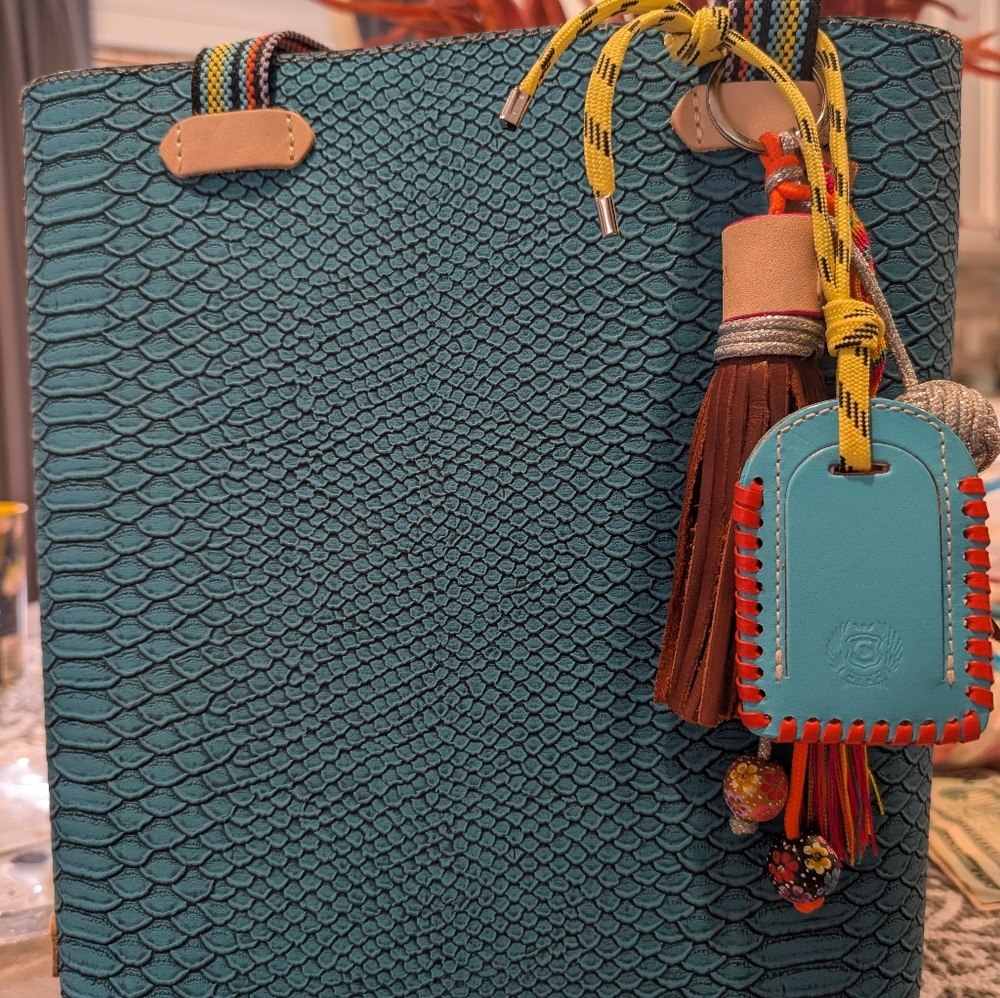 Consuela Everyday Tote, Indy in Teal and Multicolor (NWT)